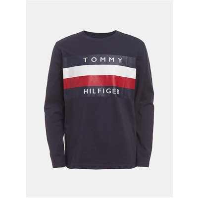 TOMMY HILFIGER BIG BOYS' STRIPE LONG-SLEEVE T-SHIRT