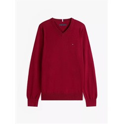 Solid Logo V-Neck Sweater