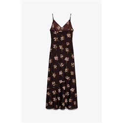 PRINTED MIDI DRESS