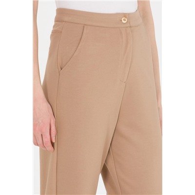 Kadın Camel Örme Pantolon