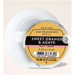 Sweet Orange & Agave Car Fragrance Refill
