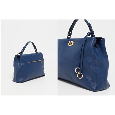 Bolso de piel Dana Azul marino