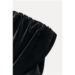 VELVET CUT OUT MINI DRESS