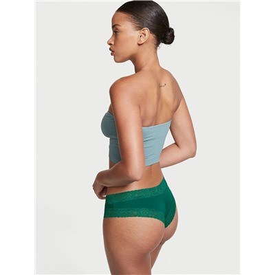 VICTORIA'S SECRET Stretch Cotton Lace-waist Cheeky Panty