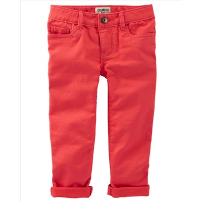 Knit-Like Skinny Stretch Twills