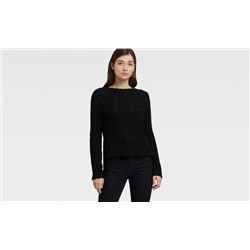 HORIZONTAL CABLE KNIT SWEATER