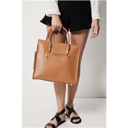 Bolso de piel Kira Camel