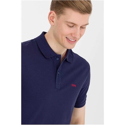 U.S. Polo Assn. Erkek Lacivert Polo Yaka Basic T-shirt G081SZ011.000.1589122