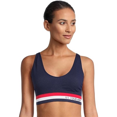 U.S. Polo Assn. Womens Bras 3-Pack or 2-Pack - Wireless Bras for Women - Sports Bras for Women Multipack