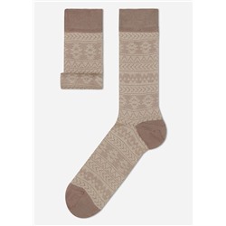 Kurze Herrensocken mit Fil d‘Ecosse und Muster