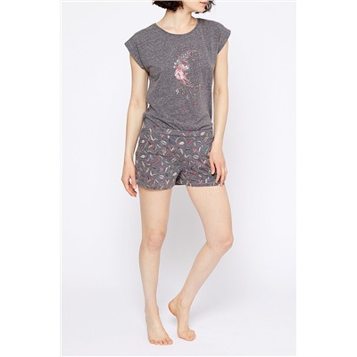 Camiseta Kimie Antracita jaspeado