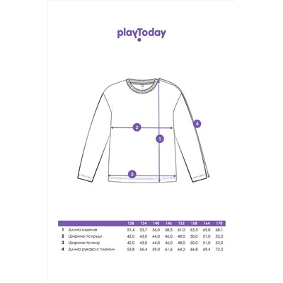 Лонгслив PLAYTODAY, 1044942