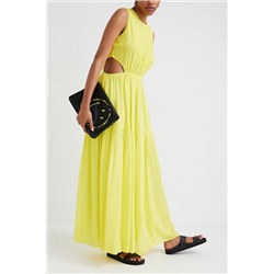Vestido cut-out amarillo