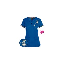 koi Scrubs tokidoki Space Cadet Y-Neck Top