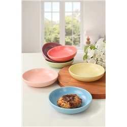Keramika Mix Mat Soft Halka Çerezlik/Sosluk 13 Cm 6 Adet ST489406F17XA000000MAYD100