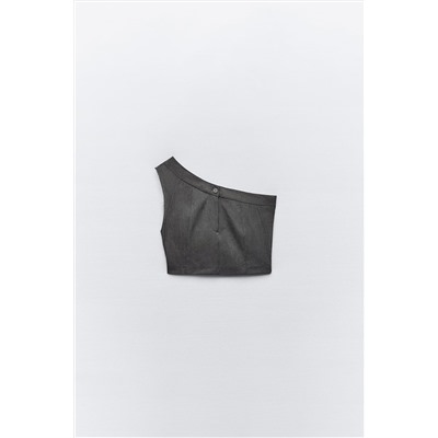 ASYMMETRIC TOP WITH BUTTON
