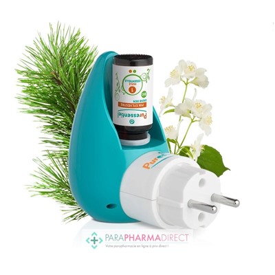 Puressentiel Diffuseur Ultrasonique Prise Clip & Diffuse pour Huiles Essentielles