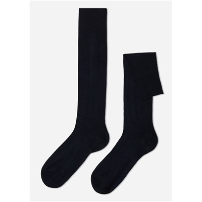 Lange Herrensocken mit Cashmere