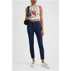 Pantalón vaquero skinny tobillero