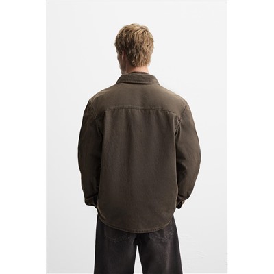 SOBRECAMISA EFECTO ENCERADO