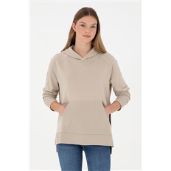 Kadın Taş Kapüşonlu Sweatshirt