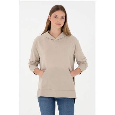 Kadın Taş Kapüşonlu Sweatshirt
