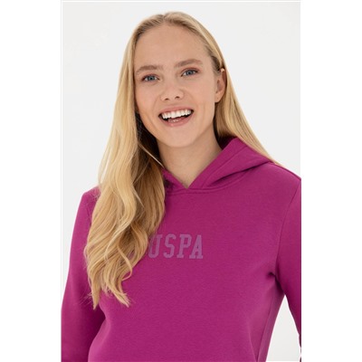 Kadın Menekşe Basic Sweatshirt