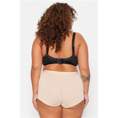Siyah-Ten 2'li Paket Boxer Büyük Beden Külot TBBSS23CM0002