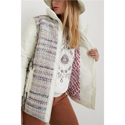 Chaqueta 2 en 1 acolchada bimateria