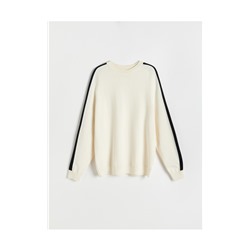 Pullover mit Seitenstreifen
