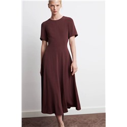 Приталенное женское платье миди Lim*e с карманами в боковым швах, экспорт