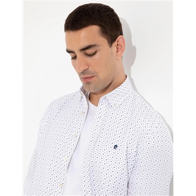 Lacivert Slim Fit Uzun Kollu Gömlek