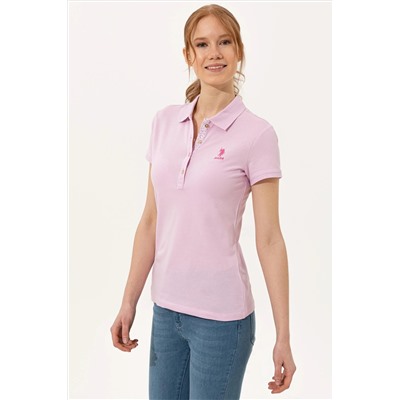 Kadın Manolya Basic Polo Yaka Tişört