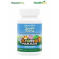 Natures Plus Детские пробиотики Tooth Fairy пищевая добавка Animal Parade 90 таблеток