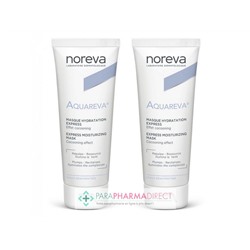 Noreva Aquareva Masque Hydratation Express Peaux Déshydratées 2x50mlLot  × 2