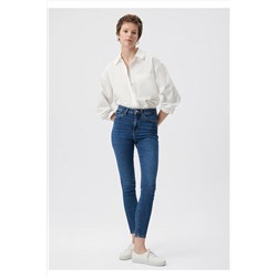 MaviSerenay Gold Shape Koyu Jean Pantolon 100980-33687