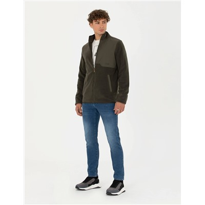 Haki Regular Fit Sweatshirt