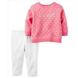 2-Piece Little Sweater Set