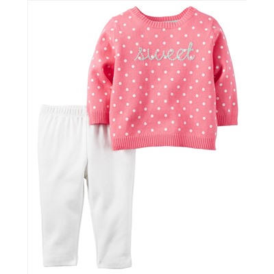 2-Piece Little Sweater Set