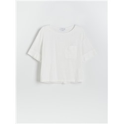 Bluse aus Leinenmischung