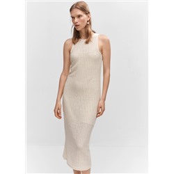Vestido punto calado