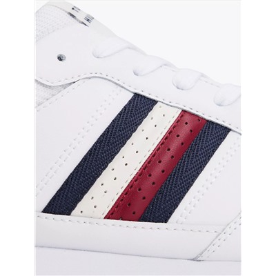 Signature Stripe Leather-Mix Sneaker