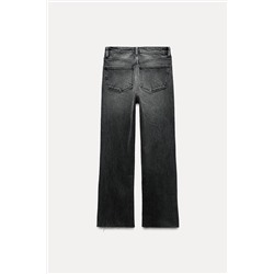 MID-RISE FLARED CROPPED TRF JEANS