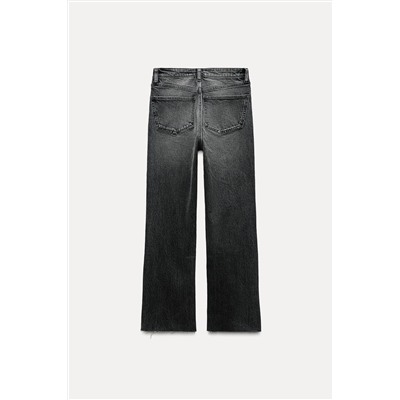 MID-RISE FLARED CROPPED TRF JEANS