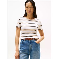 Stripe Crewneck T-Shirt