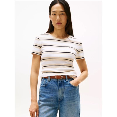 Stripe Crewneck T-Shirt