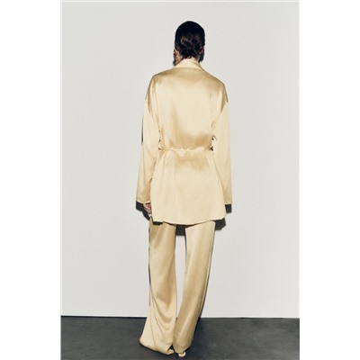 FINELY PLEATED PALAZZO TROUSERS