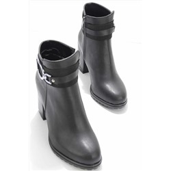 Bambi Siyah Kadın Bot & Bootie K02823111209