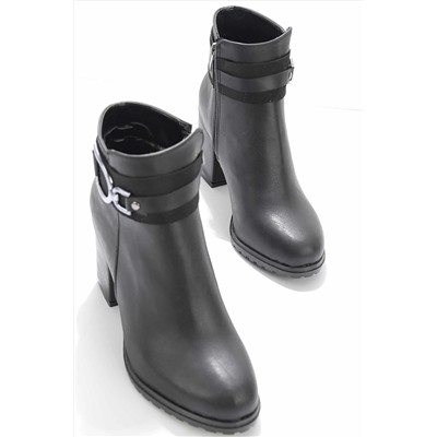 Bambi Siyah Kadın Bot & Bootie K02823111209