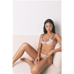 Sujetador BEAUTIFUL tul bordado negro